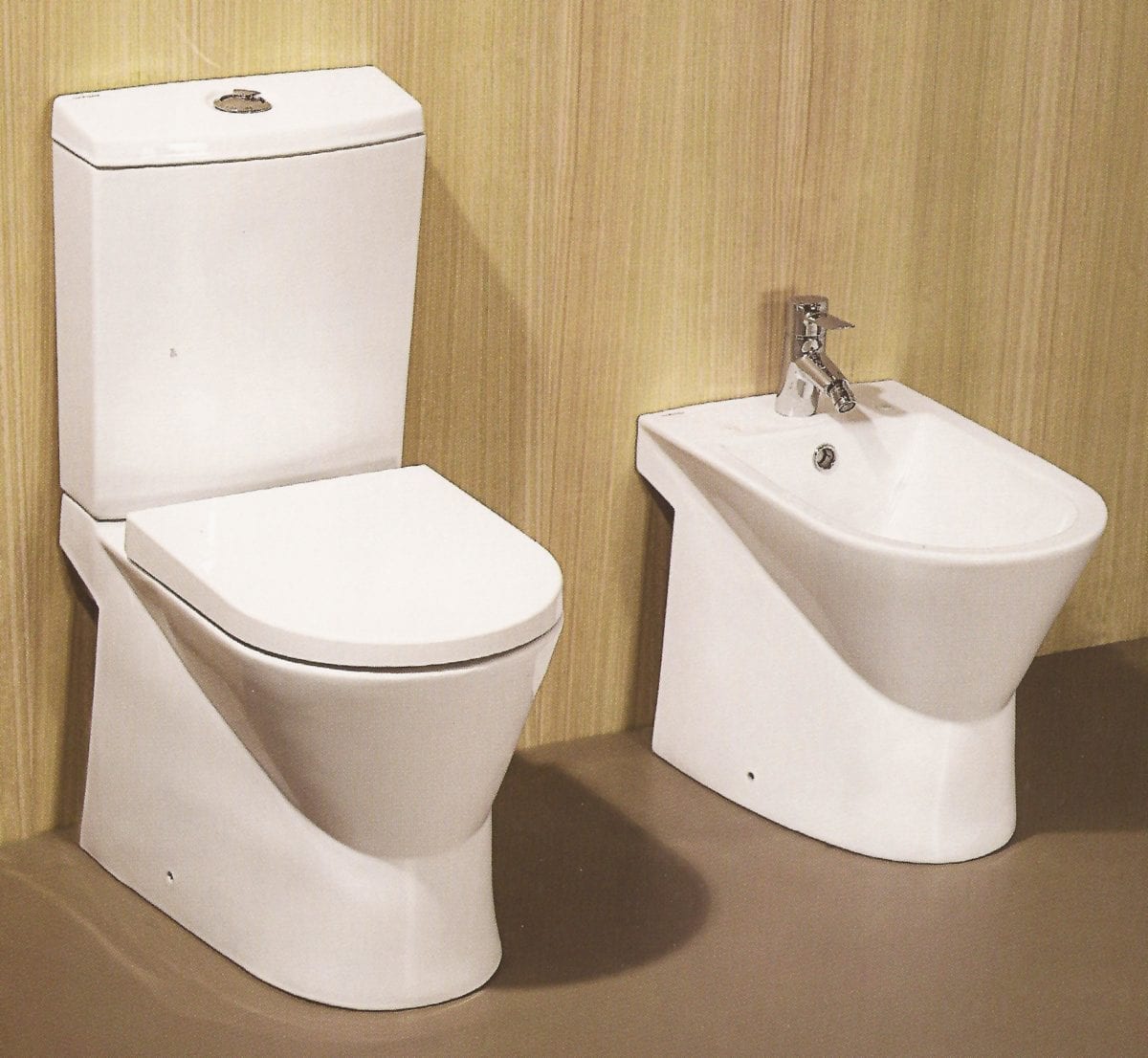 Wc à poser design Sanindusa Urb.y céramique avec abattant — MaMaison-Online