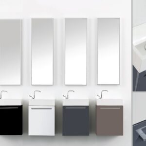 Meuble lave-mains avec vasque (option miroir) Ozé LUPIO