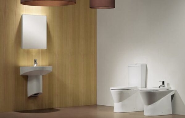 Wc à poser design Sanindusa Urb.y céramique avec abattant – Image 3