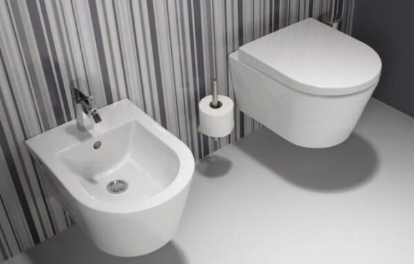 SanIndusa WC suspendu design et bidet