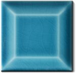 Carrelage Metro carré 7.5x7.5cm Diffusion Céramique - couleur BLEU CHINOIS CRAQUELE