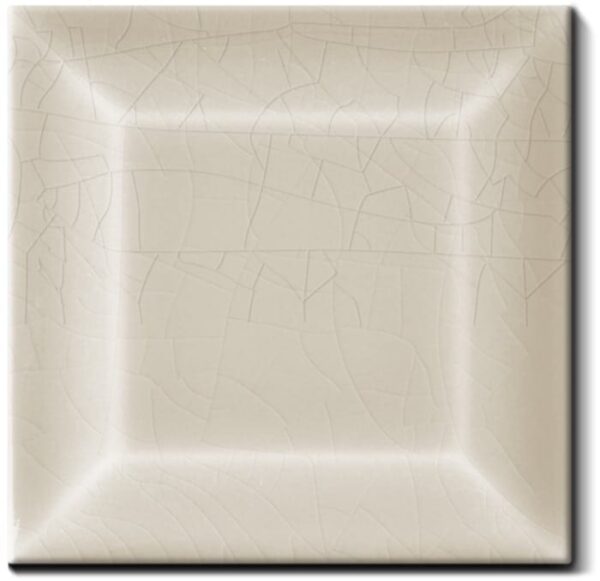Carrelage Metro carré 7.5x7.5cm Diffusion Céramique - couleur IVOIRE CRAQUELE