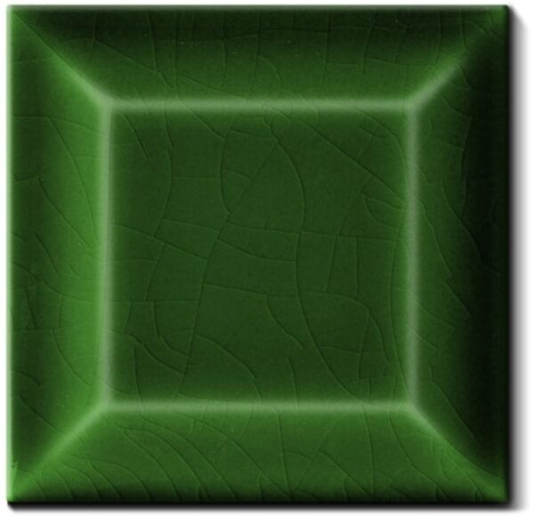 Carrelage Metro vert carré 7.5x7.5cm Diffusion Céramique - couleur VERT FONCE