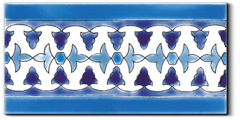 Frise murale en faience Dorémail Azzahra Hiver