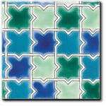 Carrelage andalou peint main Doremail - motif MALAGA