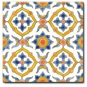 Carrelage méditerranéen DOREMAIL - MAYA AUTOMNE 20x20cm