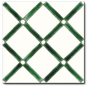 Carrelage méditerranéen DOREMAIL - PERGOLA VERT 20x20cm