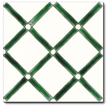 Carrelage méditerranéen DOREMAIL - PERGOLA VERT 20x20cm