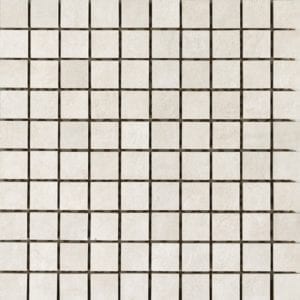 Carrelage imitation ciment Unicom Starker ICON - mosaique BONE WHITE