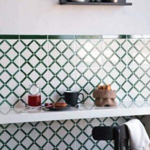 Carrelage DOREMAIL décor Méditerranéen - réalisation PERGOLA VERT
