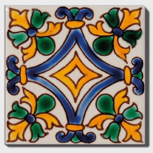Faience de Tunisie artisanale et traditionnelle DOREMAIL Les TUNISIENS - motif BAYATI