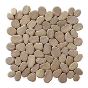 Galets déco BALI Diffusion Céramique - Sciés mats BEIGE GAS3030D02