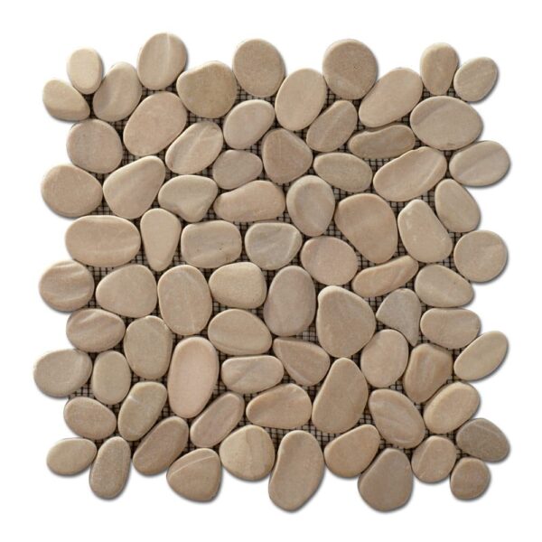 Galets déco BALI Diffusion Céramique - Sciés mats BEIGE GAS3030D02