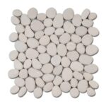 Galets déco BALI Diffusion Céramique - Ronds mats BLANC