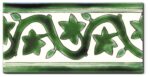 Carrelage méditerranéen DOREMAIL - FRISE LIERRE VERT 10x20cm