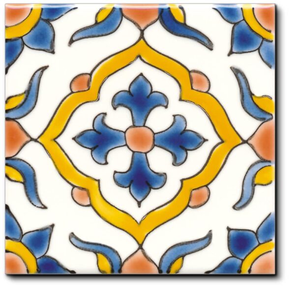 Carrelage méditerranéen DOREMAIL - MAYA AUTOMNE 10x10cm