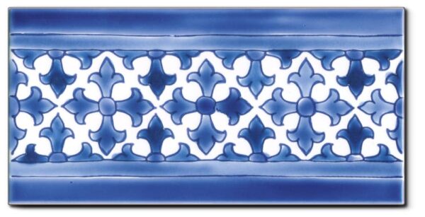 Carrelage méditerranéen DOREMAIL - FRISE MAYA LAVANDE 10x20cm
