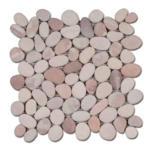 Galets déco BALI Diffusion Céramique - Ronds mats ROSE