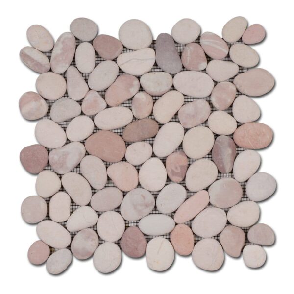 Galets déco BALI Diffusion Céramique - Ronds mats ROSE