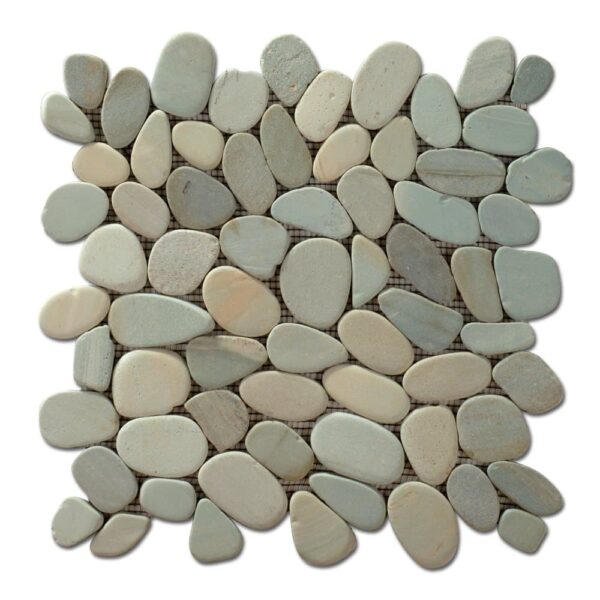 Galets déco BALI Diffusion Céramique - sciés mats Vert-Jade GAS3030D05