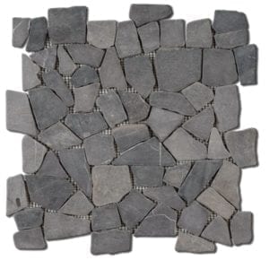 Galets déco BALI Diffusion Céramique - Plats marbre anthracite
