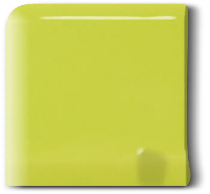 Angle d'encadrement de cimaise droite - Finition pour carrelage METRO Diffusion Céramique - couleur POMME MEF0505A60