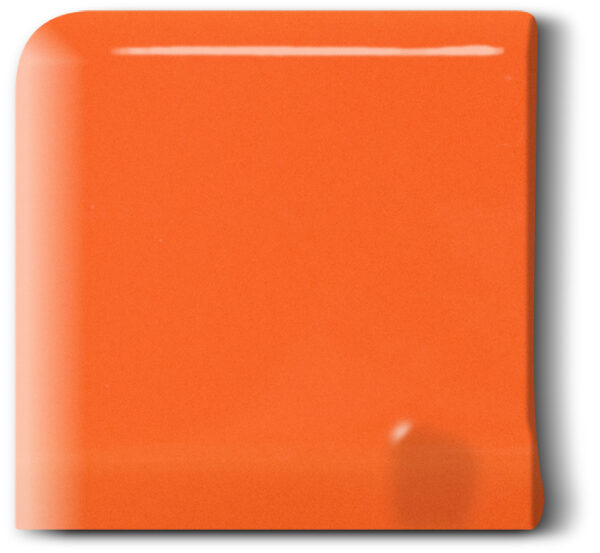 Angle d'encadrement de cimaise droite - Finition pour carrelage METRO Diffusion Céramique - couleur ORANGE MEF0505A62