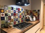 Carrelage mexicain sur crédence de cuisine - Colibri Azulejos