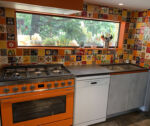 Crédence de cuisine avec carreaux artisanaux aux motifs mexicains et unis COLIBRI AZULEJOS