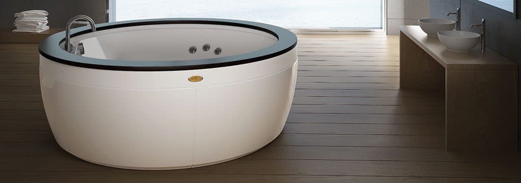 Baignoire Balneo Jacuzzi Nova Ronde A 3 Places Baignoire Ronde