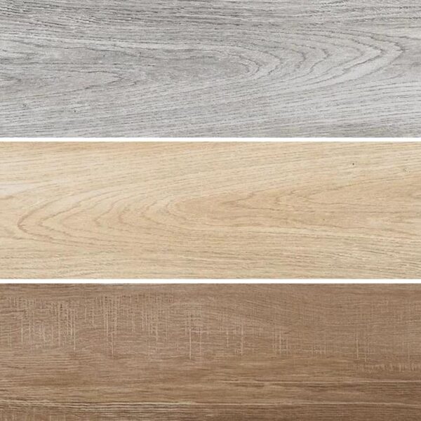 Carrelage et plinthes imitation parquet bois Paul NORWAY