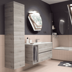 Salgar Fussion Line - meuble salle de bain Pin Bahia, 2 tiroirs, 1055