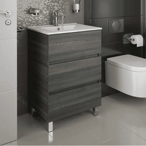 Salgar Fussion Line - Meuble salle de bain 2/3 tiroirs & vasque