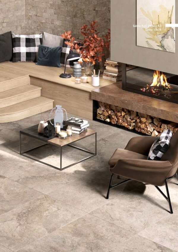 Carrelage pierre / marbre Ascot STONE VALLEY - sol SABBIA 60x120cm