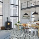 Carrelage imitation carreaux de ciment Nanda LOFT FLOOR 20x20cm - ELYRIA
