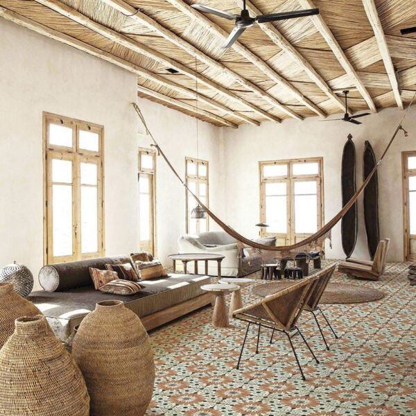 Carrelage imitation carreaux de ciment Nanda LOFT FLOOR 20x20cm - SILVANIA