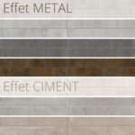 Couleurs du carrelage effet métal et effet ciment TITAN - Carrelage italien Century Ceramica
