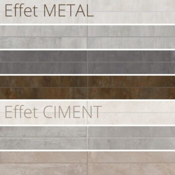Couleurs du carrelage effet métal et effet ciment TITAN - Carrelage italien Century Ceramica