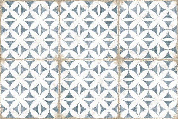Carrelage espagnol imitation carreaux de ciment - Nanda GRAFTON 20x20cm - Abbey Blue