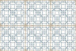 Carrelage espagnol imitation carreaux de ciment - Nanda GRAFTON 20x20cm - CAPEL BLUE