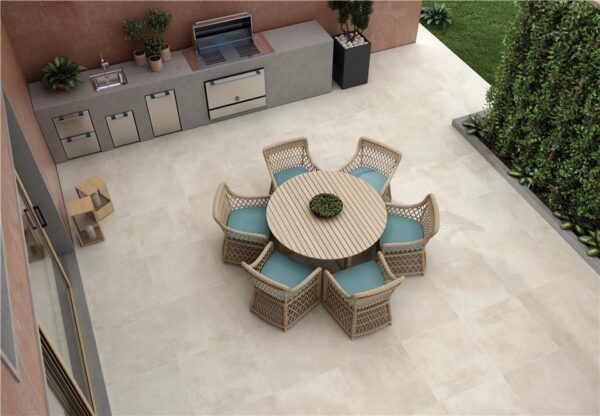 Carrelage effet béton Keratile RODANO - réf. 75x75cm rectifié TAUPE