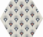Tomettes hexagonales carrelage Diffusion Céramique DOLCE VITA - motif RIVA
