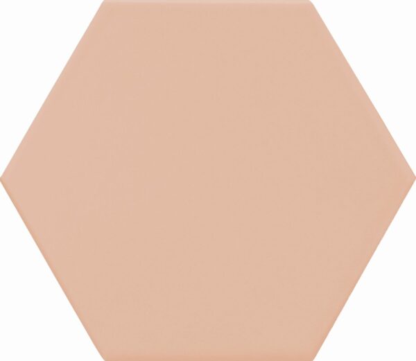 Tomettes hexagonales carrelage Diffusion Céramique DOLCE VITA - rose VITA ROSSA