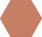 Tomettes hexagonales carrelage Diffusion Céramique DOLCE VITA - uni TERRACOTTA