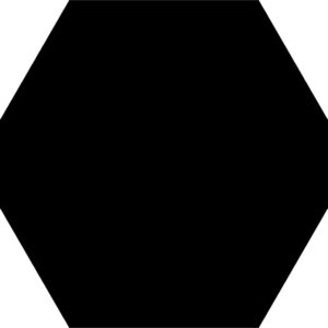 carrelage hexagonal Diffusion Céramique AMAZONE - couleur Uni CHARBON