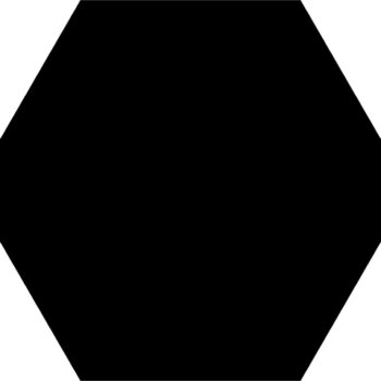 carrelage hexagonal Diffusion Céramique AMAZONE - couleur Uni CHARBON