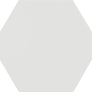 Carrelage hexagonal sol et mur blanc Diffusion Céramique AMAZONE - couleur Uni GIVRE