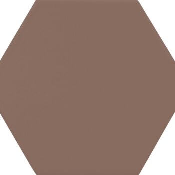 carrelage hexagonal sol et mur marron terracotta Diffusion Céramique AMAZONE - couleur Uni TERRE