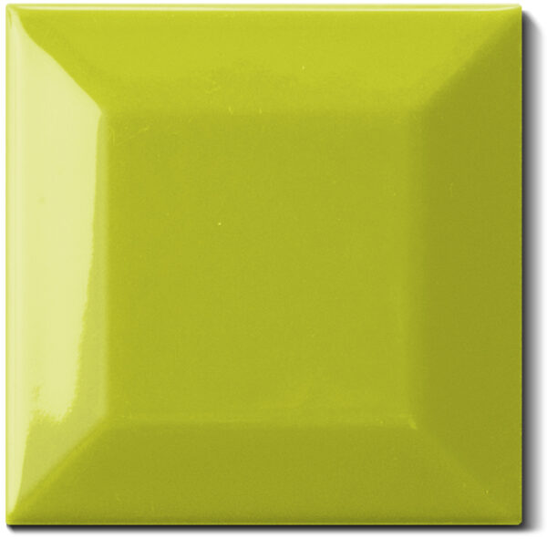 Carrelage métro vert POMME 7.5x7.5 cm Diffusion Céramique