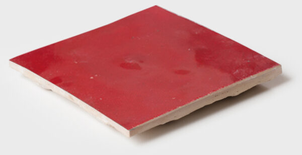 Zellige marocain rouge Diffusion Céramique - carrelage artisanal - Couleur ROUGE